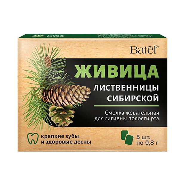 Смолка жевательная «Живица лиственницы сибирской», купить