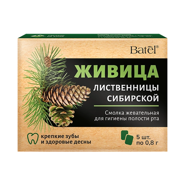 Смолка жевательная «Живица лиственницы сибирской», купить