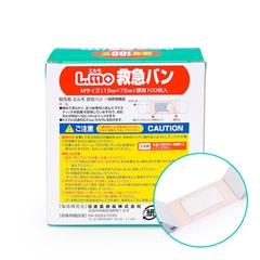 Водонепроницаемый лейкопластырь. L.mo First Aid (гипоаллергенный) 100 шт (19*72 мм)