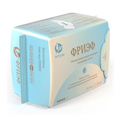 Ночные гигиенические прокладки с анионовым чипом. "Фриэф", 290 мм, 8 шт