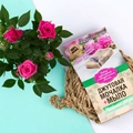 Джутовая вязанная мочалка с натуральным мылом Чайная Роза