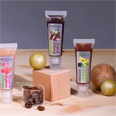 Скраб для губ Кофе и Шоколад (с маслом какао, молотыми зернами кофе и витаминами)